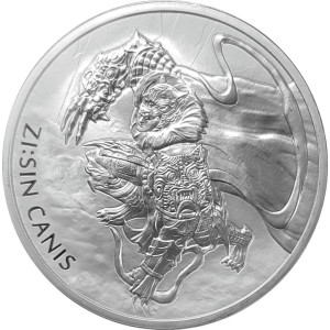 ZI:SIN Canis Silver Medal 2018, 1 ounce - reverse side