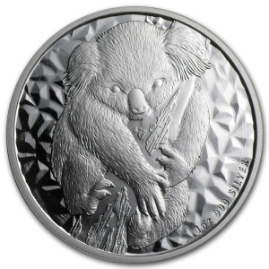 Australische Koala Silbermünze 2007, 1 Unze - Rückseite