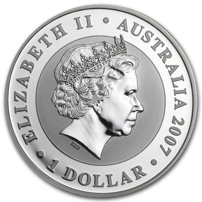 Silver Australian Koala Coin 2007, 1 oz - obverse