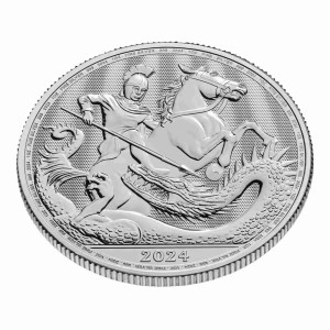 Srebrna Moneta St. Georg und Drache 2024, 1 uncja - Rand 2 Srebrna Moneta St. Georg und Drache 2024, 1 uncja - Rand 2