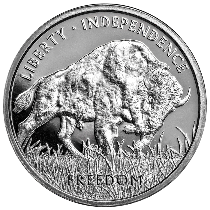 Srebrny Medal American Buffalo Round PAMP 2024, 1 uncja rewers Srebrny Medal American Buffalo Round PAMP 2024, 1 uncja rewers