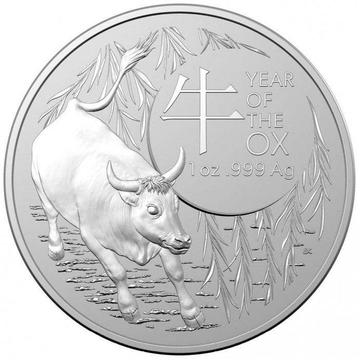 RAM Mondjahr des Ochsen 2021 - rewers RAM Mondjahr des Ochsen 2021 - rewers