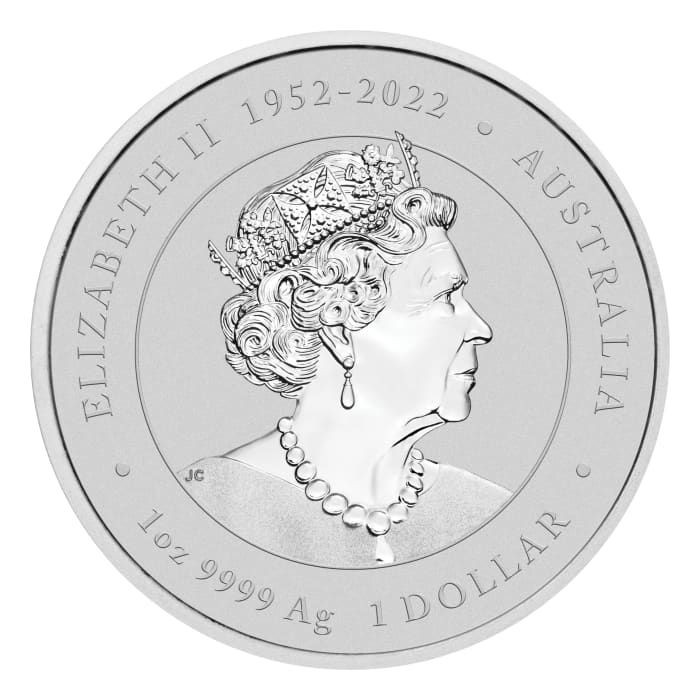 Srebrna Moneta Lunar III Rok Smoka Red 2024, 1 uncja (coin-card) - awers