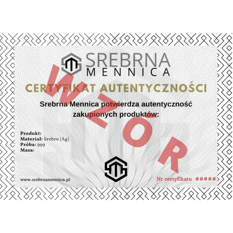 Сертифікат автентичності на замовлення - див. опис для деталей