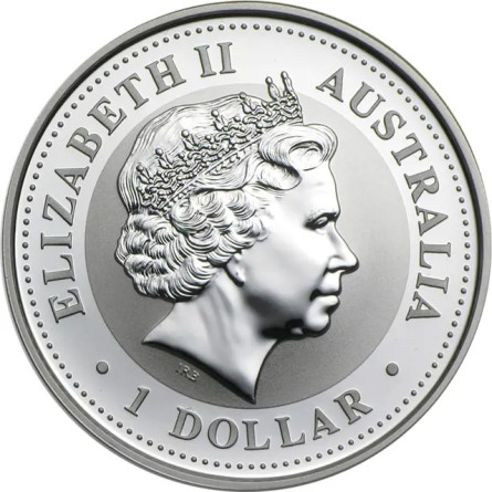 Silver Lunar Coin I Year of the Rabbit 1999, 1 ounce - reverse side