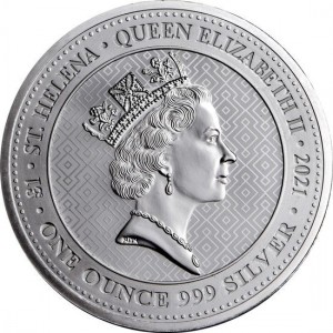 Die Tugenden der Königin: Sieg 2021, 1oz - Rückseite
