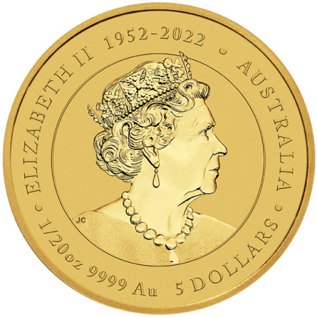 Goldmünze Lunar III Jahr des Drachen 2024, 1/20 oz.