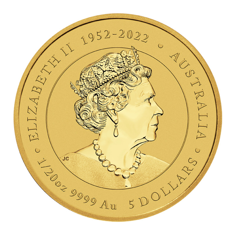 Goldmünze Lunar III Jahr des Drachen 2024, 1/20 oz.