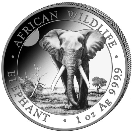 2025 Somali Elephant Silver Coin, 1 oz.