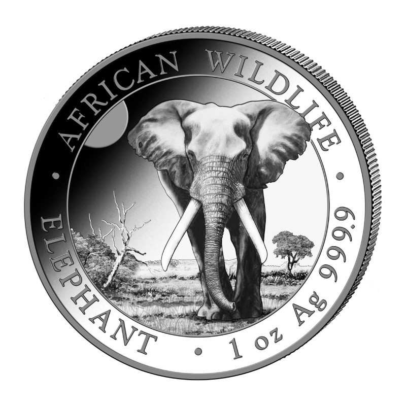 2025 Somali Elephant Silver Coin, 1 oz.