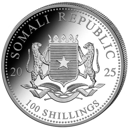 2025 Somali Elephant Silver Coin, 1 oz.
