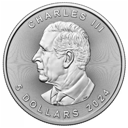 2022 Kanadische Maple Leaf Silbermünze, 1 oz - Rückseite