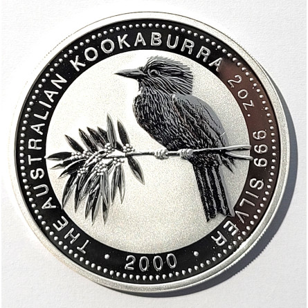 Australischer Kookaburra 2000 Silbermünze, 1 Unze.
