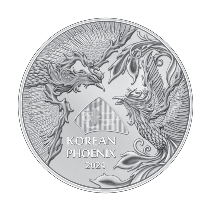 Silbermedaille Südkorea Phoenix 2024, 1 oz. Silbermedaille Südkorea Phoenix 2024, 1 oz.