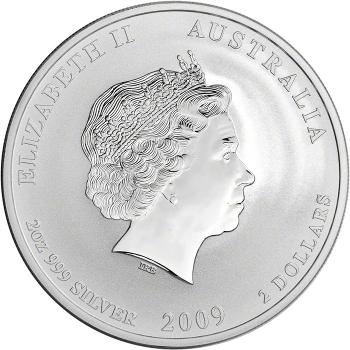 Сребрна Монета Місячна II серія Рік Бика 2009, 1 монета - 1 штука Сребрна Монета Місячна II серія Рік Бика 2009, 1 монета - 1 штука