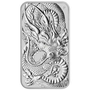 Sztabko moneta Rectangular Dragon 2021, 1oz - rewers