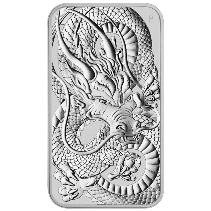 Sztabko moneta Rechteckiger Drache 2021, 1oz - rewers Sztabko moneta Rechteckiger Drache 2021, 1oz - rewers