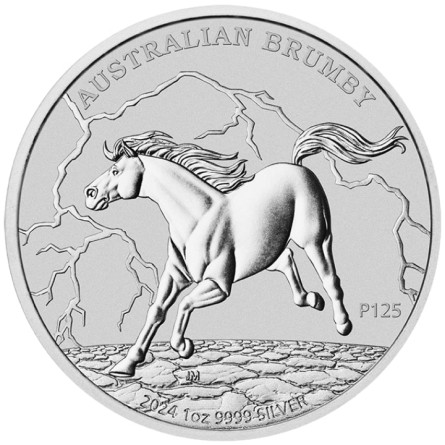 Australian Brumby 2024 Silver Coin, 1 oz.