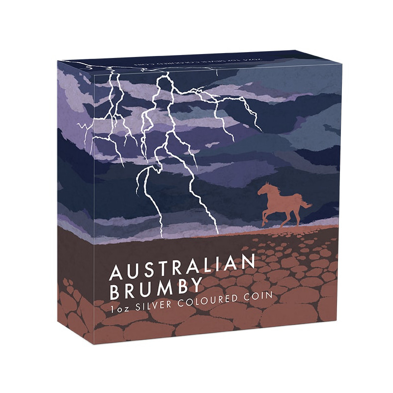 Australian Brumby 2024 Silver Coin, 1 oz COLOR - printed box Australian Brumby 2024 Silver Coin, 1 oz COLOR - printed box