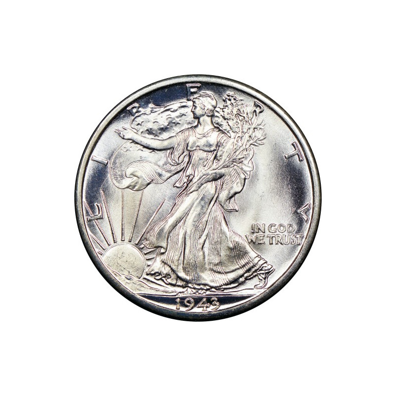 Silver 1/2 USD Walking Liberty Coin 1916-1947, 12.5g - reverse side
