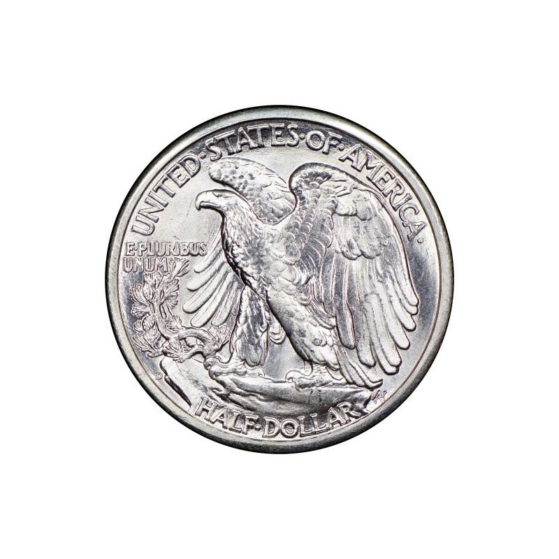 Silver 1/2 USD Walking Liberty Coin 1916-1947, 12.5g - obverse