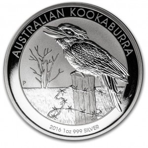 2016 Australian Kookaburra Silver Coin, 1 oz.