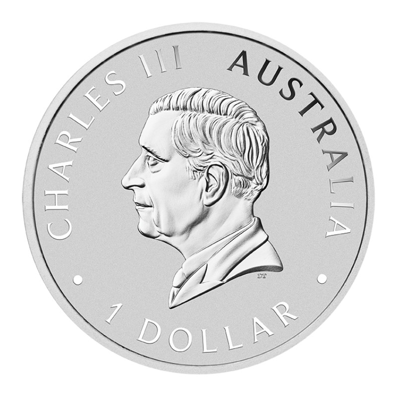 Australischer Emu 2024 Silbermünze, 1 Unze - Vorderseite