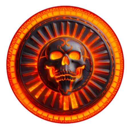 Srebrny medal Aztec God of Death Color, 1 uncja - rewers