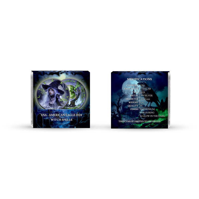 American Eagle 2024: Halloween - Hexenzauber, 1 oz. American Eagle 2024: Halloween - Hexenzauber, 1 oz.