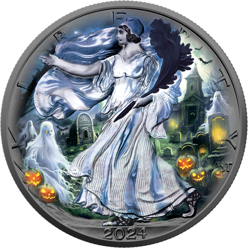 Ghost Night, 1 oz - Rückseite Ghost Night, 1 oz - Rückseite
