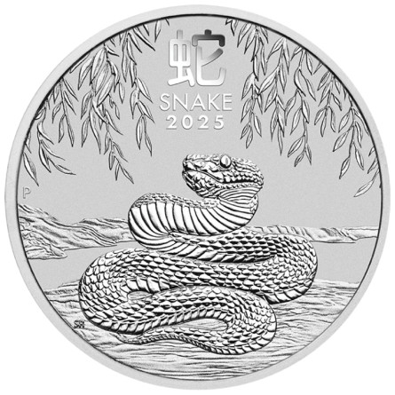 Silbermünze Lunar III Jahr der Schlange 2025, 1/2 oz.