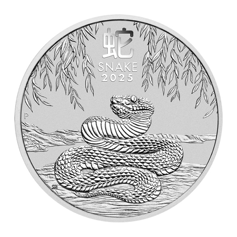 Silber Lunar III Jahr der Schlange 2025 Münze, 1 oz.
