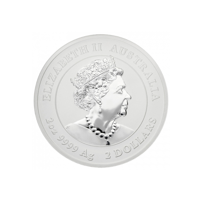 Silber Lunar III Münze: Jahr der Maus 2020, 2 oz - Vorderseite
