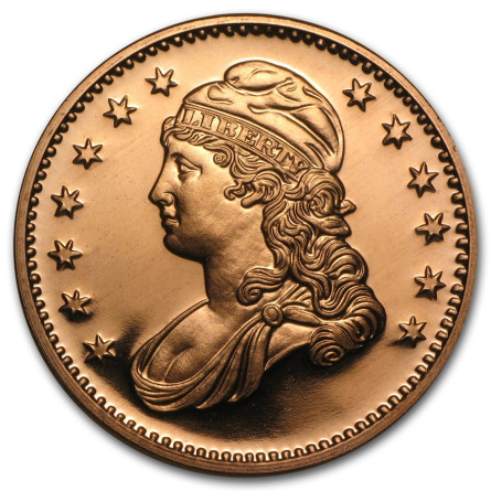 Copper Capped Bust Medal, 1 oz.