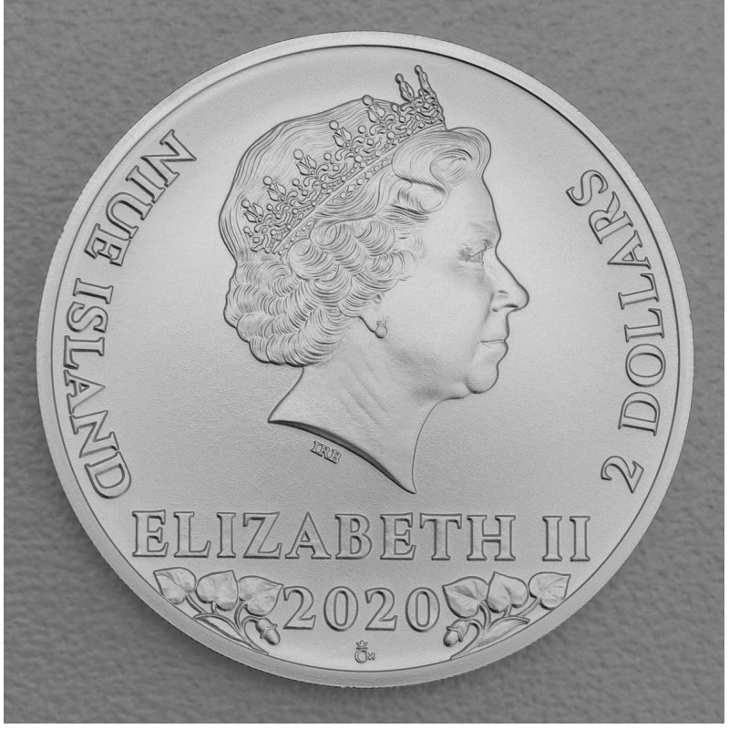 Srebrna Moneta Czech Lion 2020, 1 uncja - awers