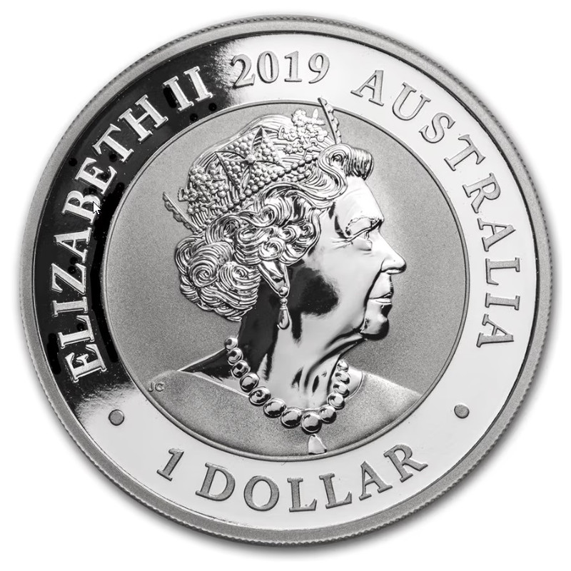 Australian Swan 2019 Silver Coin, 1 oz - obverse Australian Swan 2019 Silver Coin, 1 oz - obverse