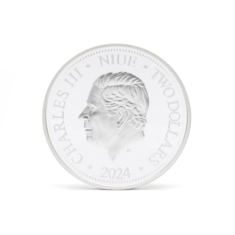 Srebrna Moneta The Lion King 30th Anniversary: Scar 2024, 1 uncja - awers Srebrna Moneta The Lion King 30th Anniversary: Scar 2024, 1 uncja - awers