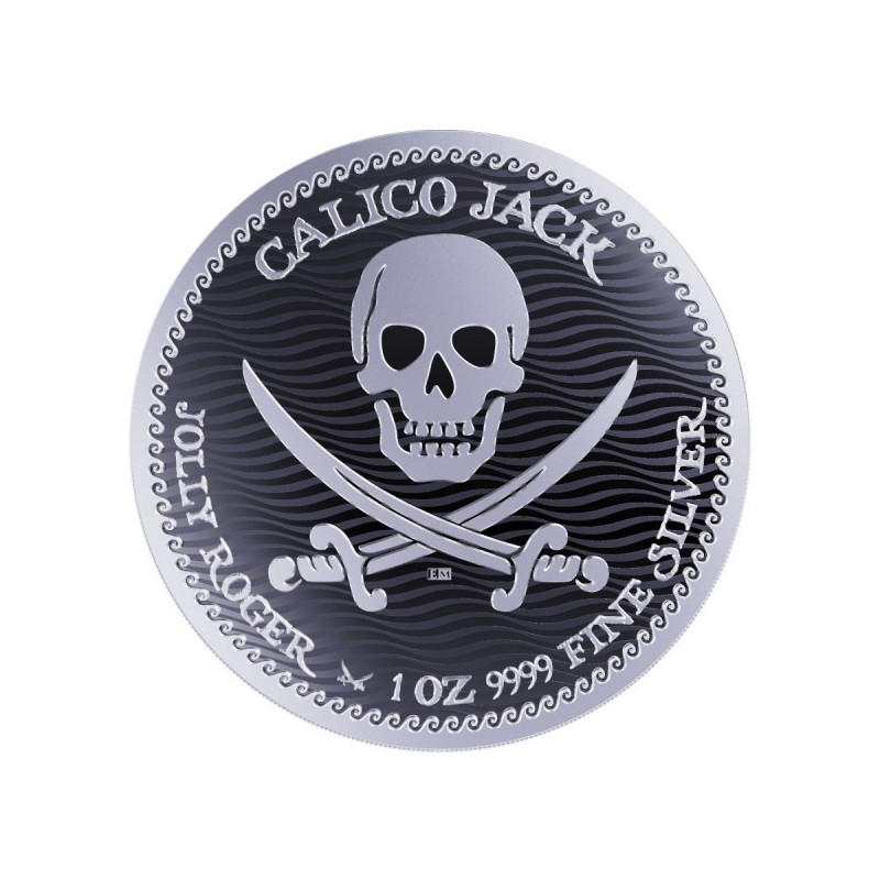 Срібна монета Niue Jolly Roger - Кальчо Джек 2022, 1 унція - реверс Срібна монета Niue Jolly Roger - Кальчо Джек 2022, 1 унція - реверс