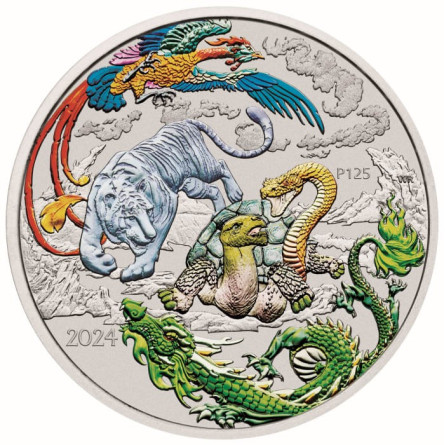 Srebrna Moneta Chinesische Mythen: Vier Wächter 2024 Lan,1 uncja - rewers Srebrna Moneta Chinesische Mythen: Vier Wächter 2024 Lan,1 uncja - rewers
