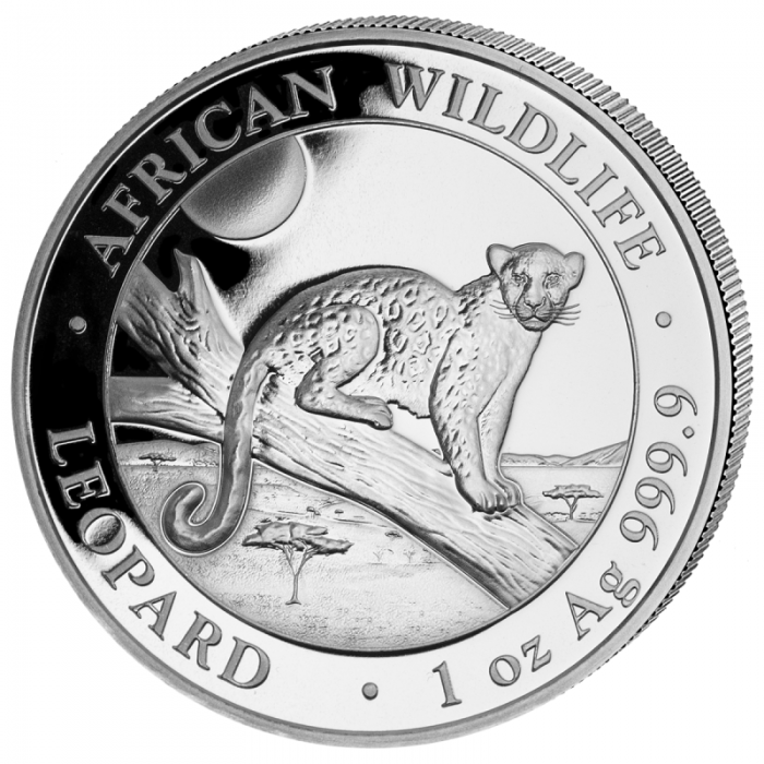 Lampart Somalijski 2021, 1oz - rewers Lampart Somalijski 2021, 1oz - rewers