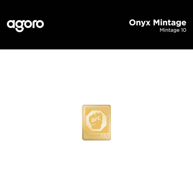 Zestaw Srebrnych Sztabko-Monet Trading Coins – UFC 2024, 2x1 uncja - onyx