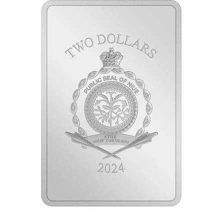 Zestaw Srebrnych Sztabko-Monet Trading Coins – UFC 2024, 2x1 uncja - awers