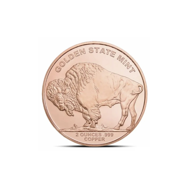 Miedziany Medal  Buffalo, 2 uncje - rewers