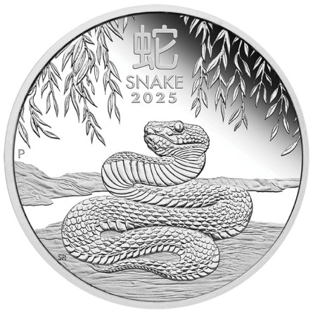 Silber Lunar III Jahr der Schlange 2025 Proof-Münzensatz, 3,5 Unzen - Rückseite