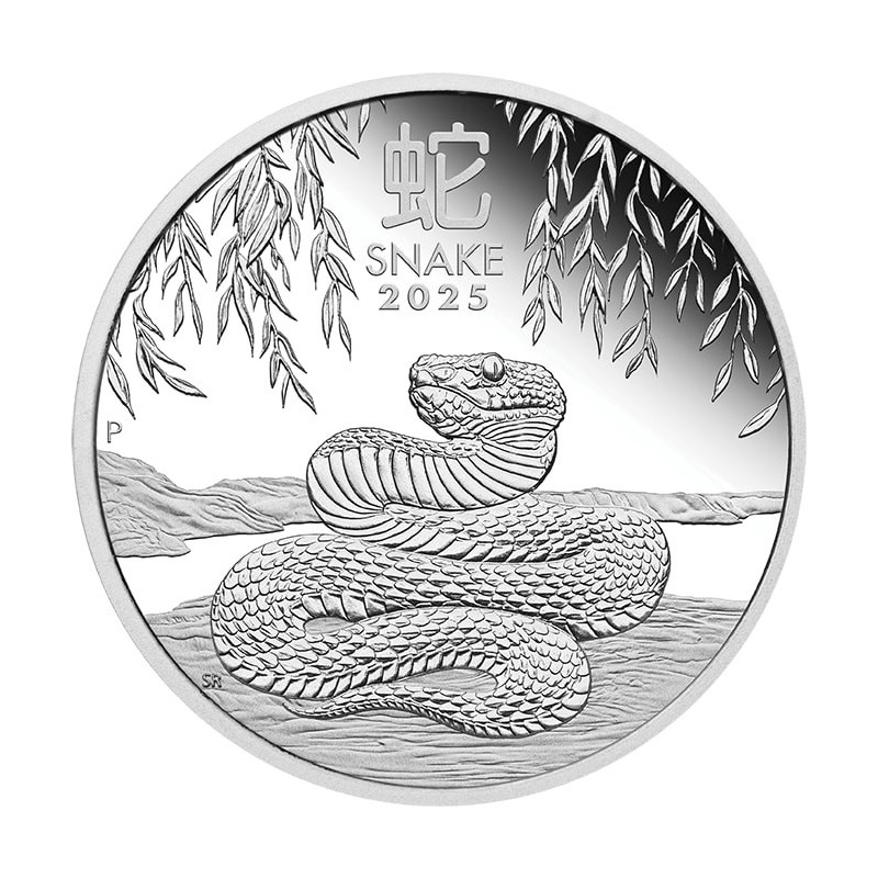 Silver Lunar III Year of the Snake 2025 Proof Coin Set, 3.5 oz - reverse side Silver Lunar III Year of the Snake 2025 Proof Coin Set, 3.5 oz - reverse side