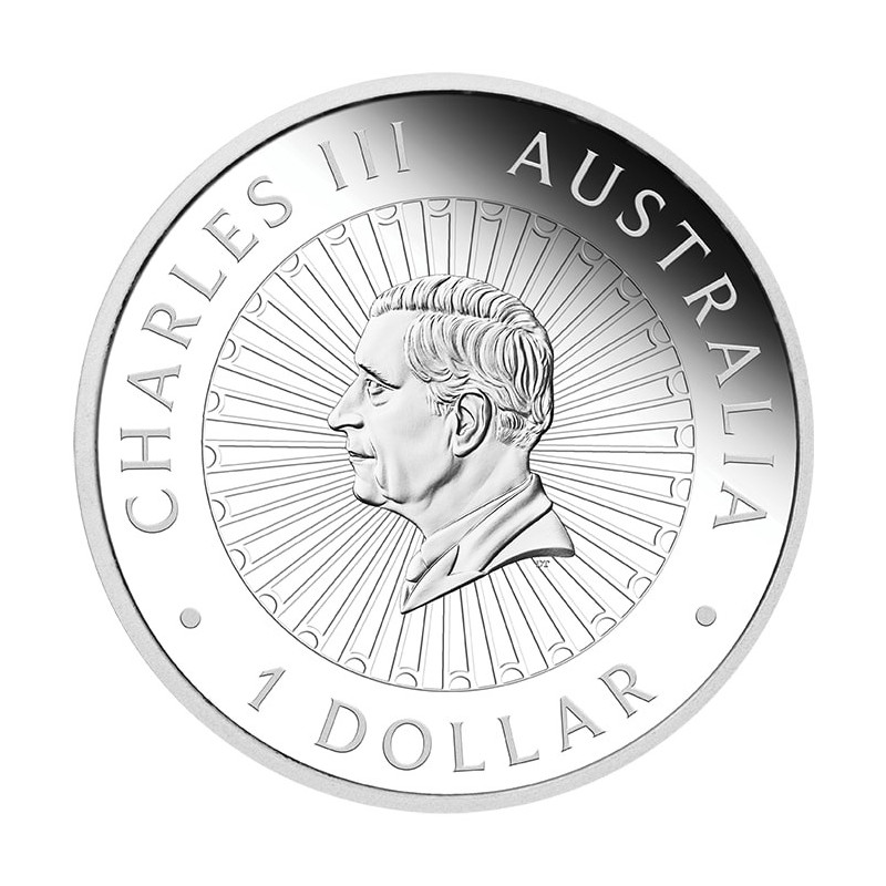 Srebrna Moneta Great Southern Land 2024 Proof, 1 uncja - awers Srebrna Moneta Great Southern Land 2024 Proof, 1 uncja - awers
