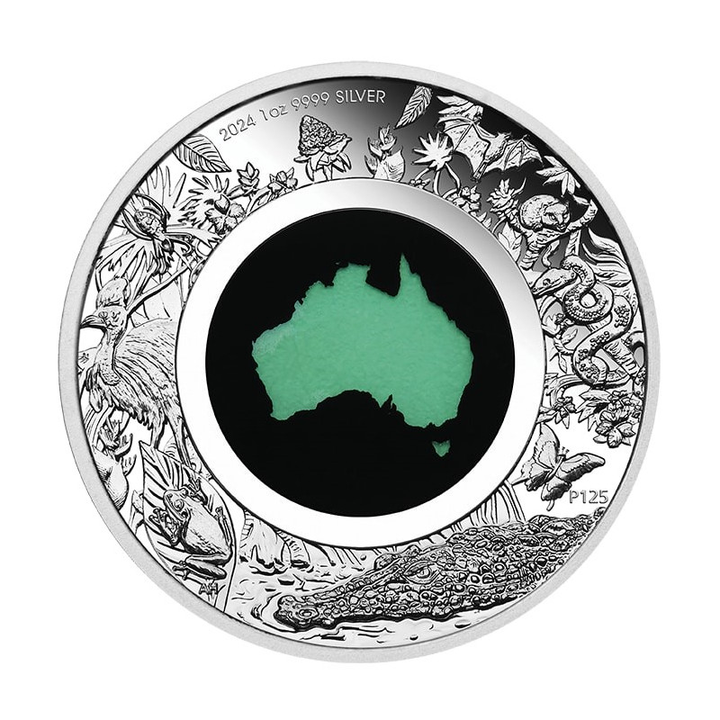 Srebrna Moneta Great Southern Land 2024 Proof, 1 uncja, rewers