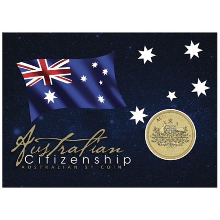 Miedzioaluminiowa Australian Citizenship 2025,13,5gr (card) - front