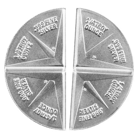 Doppelt teilbare Silbermedaille, 1 oz (teilbare Medaille) - Vorderseite 1 Doppelt teilbare Silbermedaille, 1 oz (teilbare Medaille) - Vorderseite 1