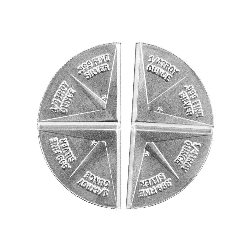 Srebrny Medal Double Divisible, 1 uncja (podzielny medal) - front 1 Srebrny Medal Double Divisible, 1 uncja (podzielny medal) - front 1